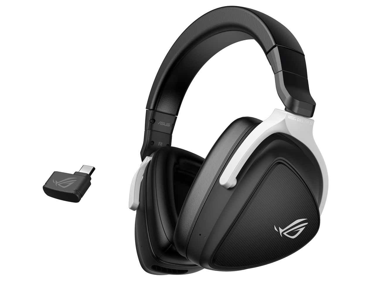 ASUS デュアルモード（2.4GHz/Bluetooth）ワイヤレスゲーミングヘッドセット ROG Delta S Wireless