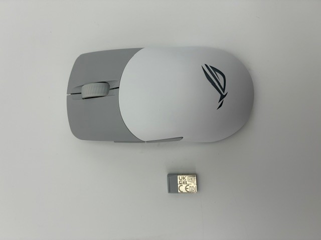 【店頭展示使用品】ASUS ワイヤレスゲーミングマウス-ホワイト ROG Keris Wireless AimPoint [ROG/KERIS/WL/AIMPOINT/WHT](30日間保証）