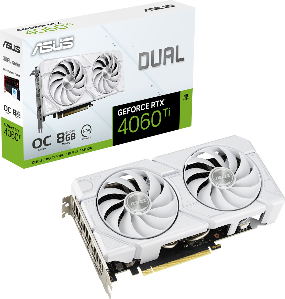 ASUS DUAL-RTX4060TI-O8G-EVO-WHITE