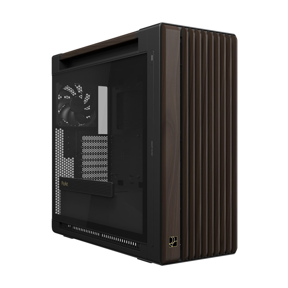 ASUS ProArt PA602 Wood Edition Modern Black - Tempered Glass Panel ミドルタワー PCケース