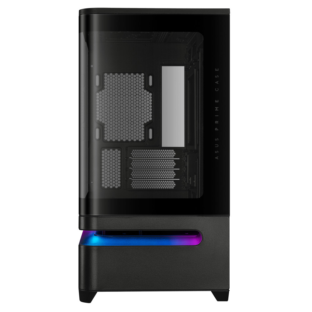 【アウトレット品】ASUS PRIME AP202 TG BLACK ミニタワー ピラーレス PCケース ブラック