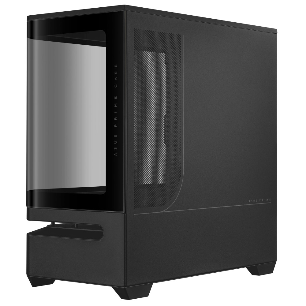 【アウトレット品】ASUS PRIME AP202 TG BLACK ミニタワー ピラーレス PCケース ブラック