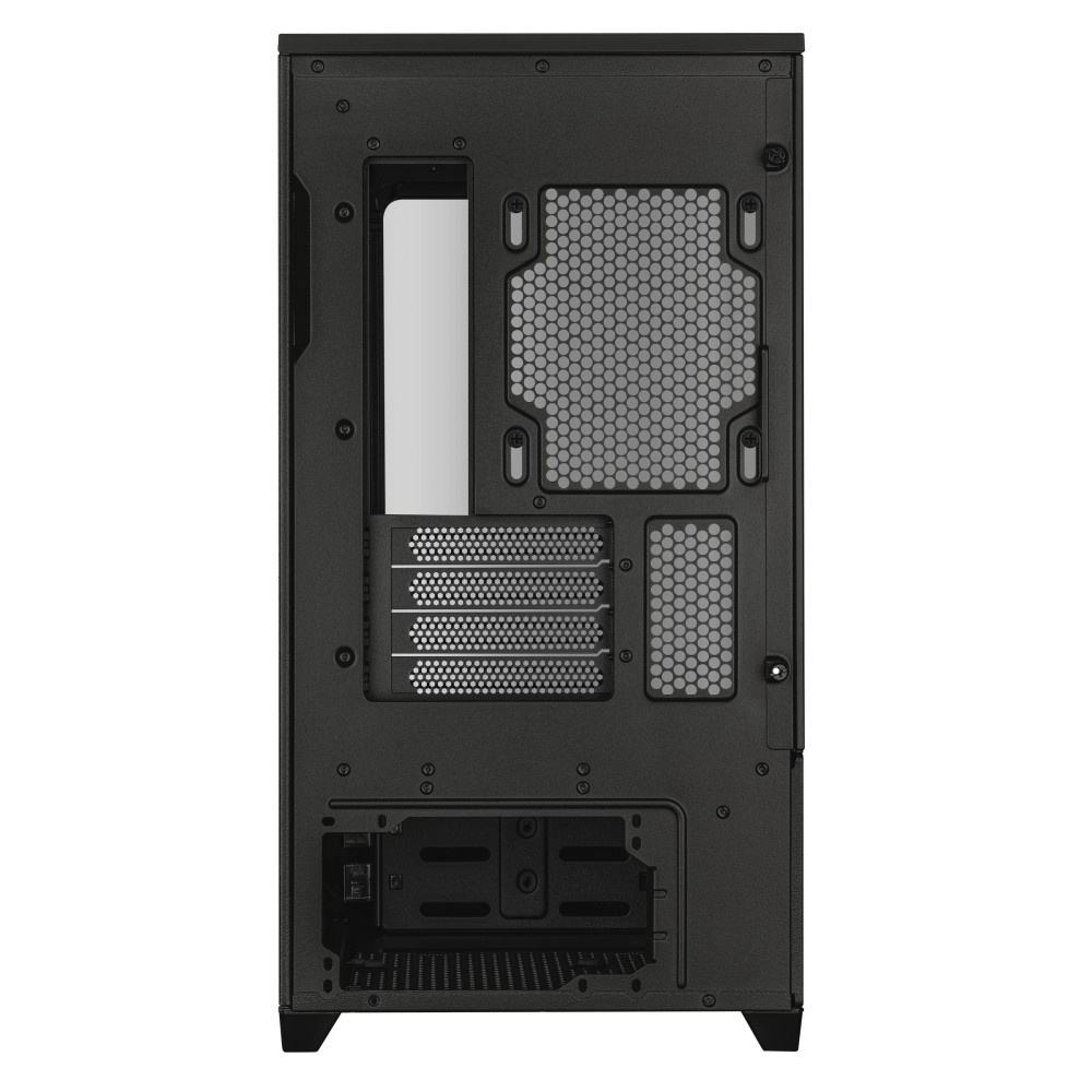 【アウトレット品】ASUS PRIME AP202 TG BLACK ミニタワー ピラーレス PCケース ブラック