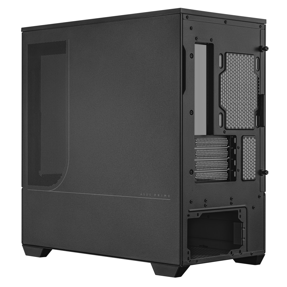 【アウトレット品】ASUS PRIME AP202 TG BLACK ミニタワー ピラーレス PCケース ブラック