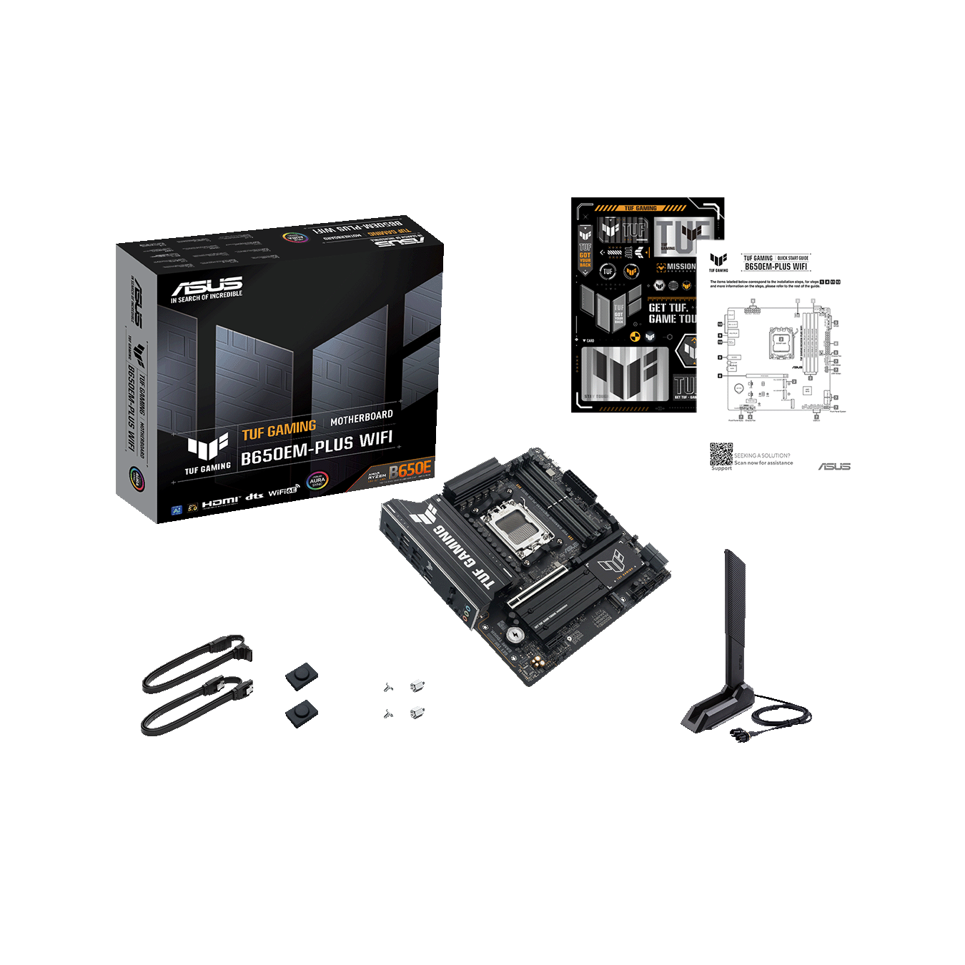 ASUS(エイスース) AMD B650チップセット搭載 AMD AM5 MicroATXマザーボード TUF GAMING B650EM-PLUS WIFI