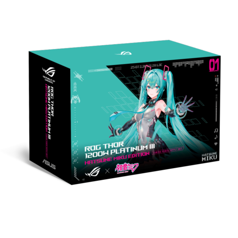 【初音ミク】ASUS ROG Thor 1200W Platinum III Hatsune Miku Edition