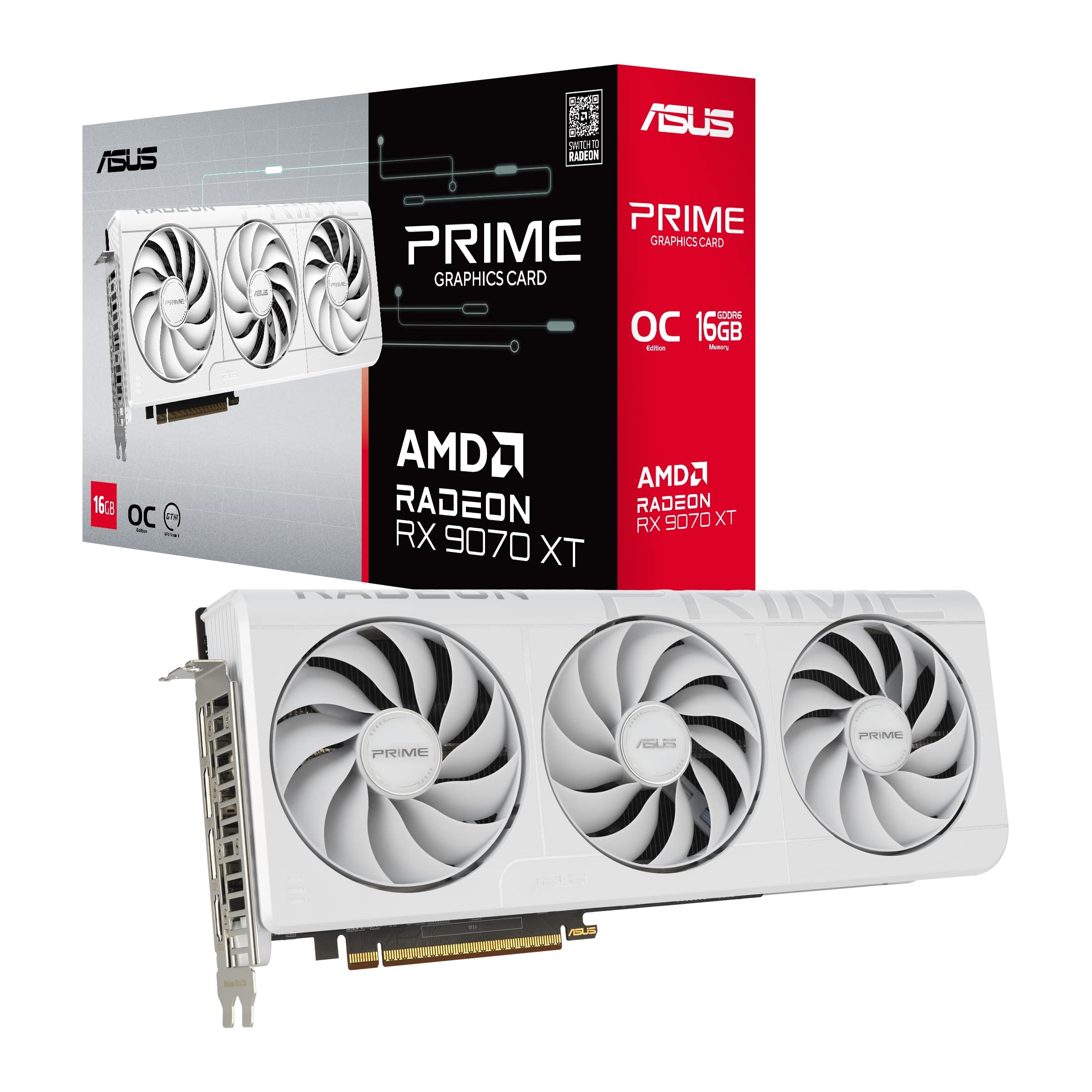 ASUS PRIME-RX9070XT-O16G-WHITE [PCIExp 16GB]