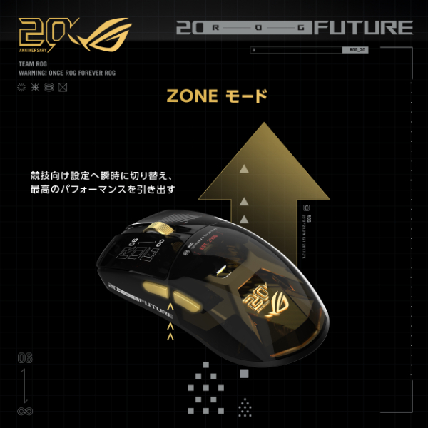 ASUS P725 ROG Harpe II Extreme Edition 20 Gaming Mouse