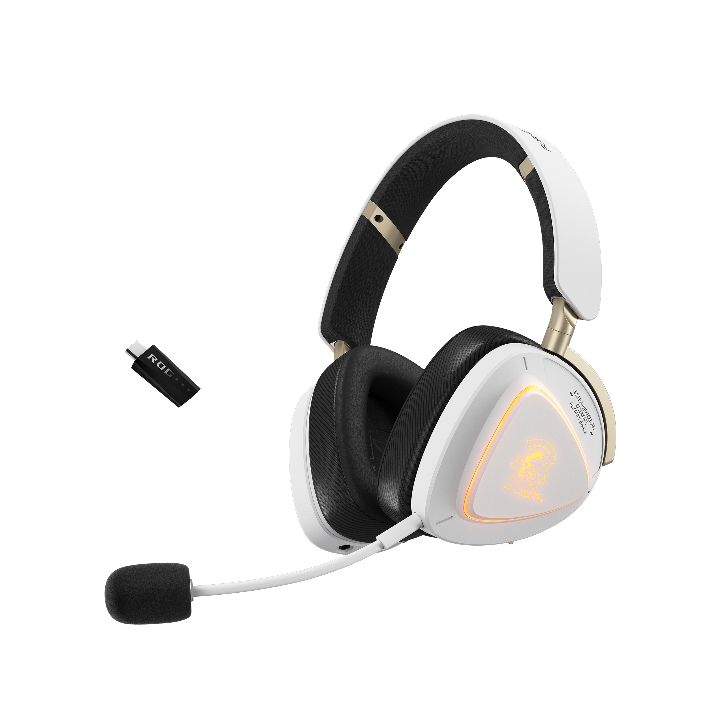 【予約受付中】ASUS ROG × KOJIMA PRODUCTIONS 限定コラボモデル ゲーミングヘッドセット A703 ROG DELTA II-KJP/WHT