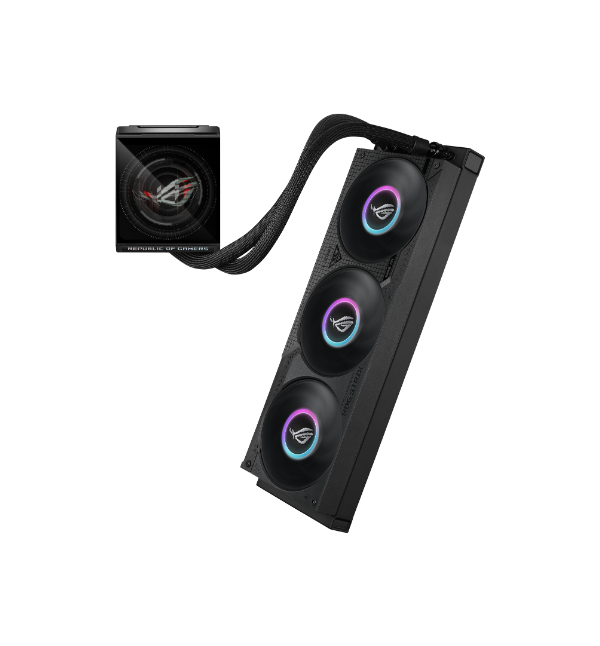 ASUS(エイスース) 360mm 水冷式 CPUクーラー ROG STRIX LC IV 360 ARGB LCD