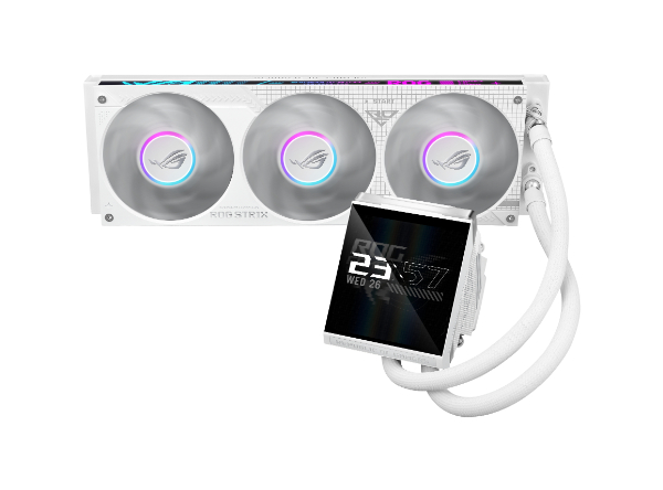 ASUS(エイスース) 360mm 水冷式 CPUクーラー ROG STRIX LC IV 360 ARGB LCD White Edition