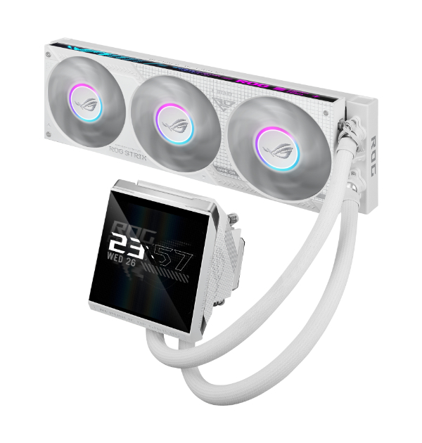 ASUS(エイスース) 360mm 水冷式 CPUクーラー ROG STRIX LC IV 360 ARGB LCD White Edition