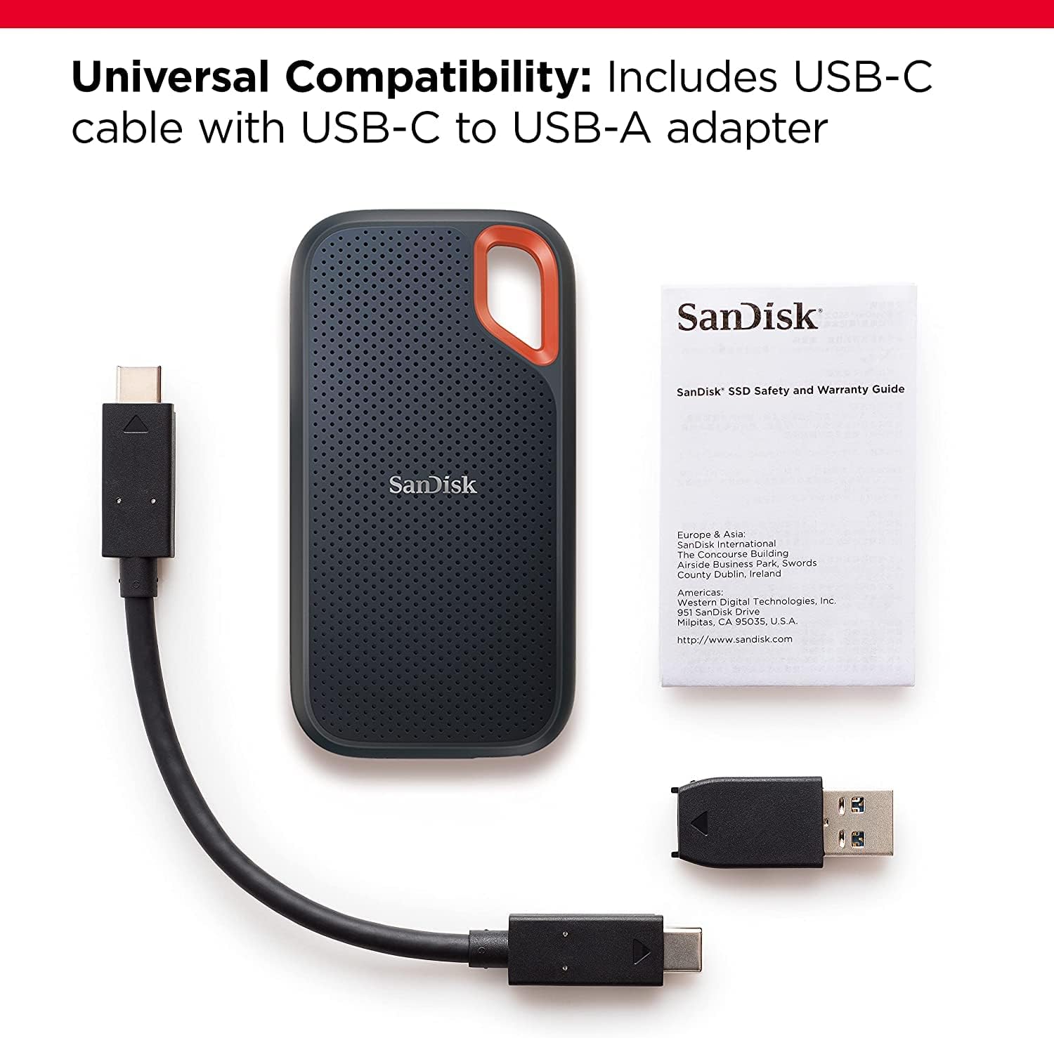 SanDisk エクストリーム 2TB ポータブルSSD V2 [SDSSDE61-2T00-G25]＜並行輸入品　保証期間１年＞