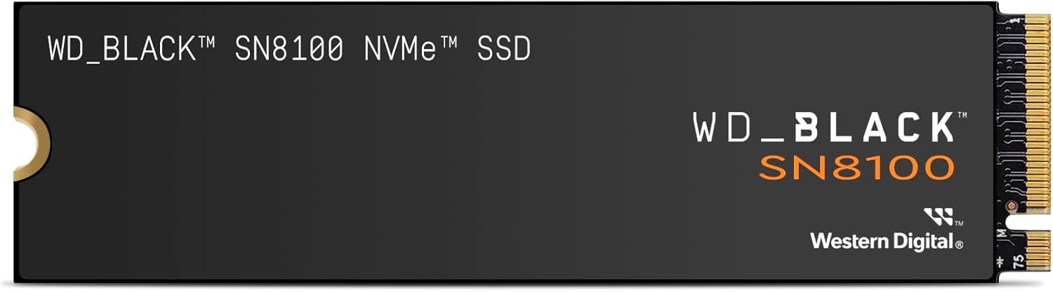 【夏さきどりフェア対象】Sandisk 1TB WD Black SN8100 NVMe Gen 5 M.2 2280 内蔵SSD WDS100T1X0M