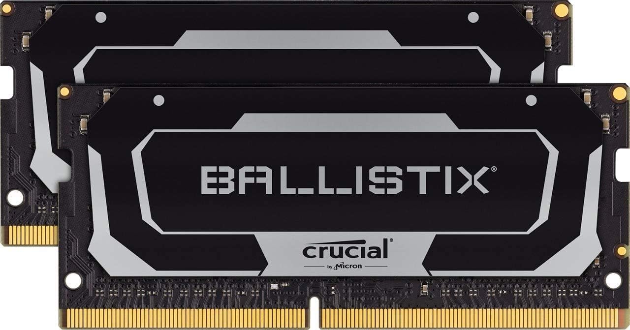 Crucial Ballistix シリーズ DDR4-3200 ノート用ゲーミングメモリ 16GB 2枚組 (ヒートシンク付) [BL2K16G32C16S4B]
