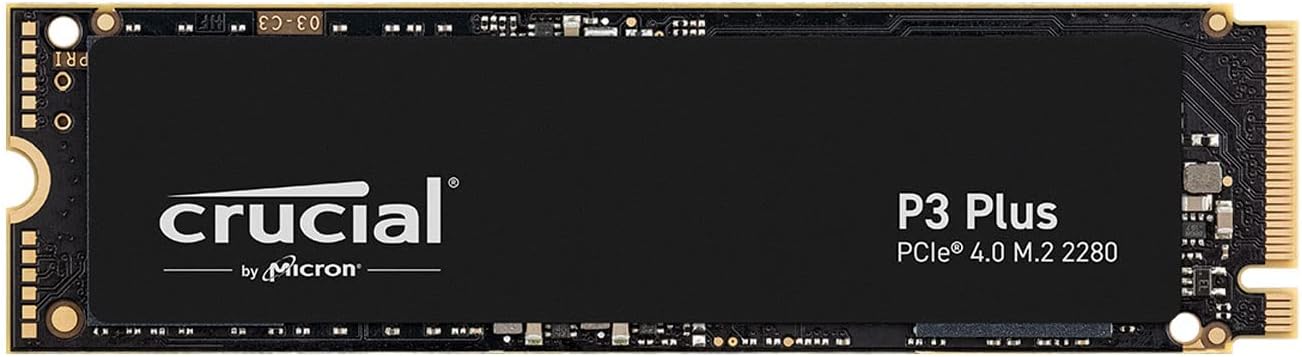 Crucial CT500P3PSSSD8JP [ P3plus 500GB 3D NAND NVMe PCIe4.0 M.2 SSD 最大5000MB/秒 メーカー5年保証 ]