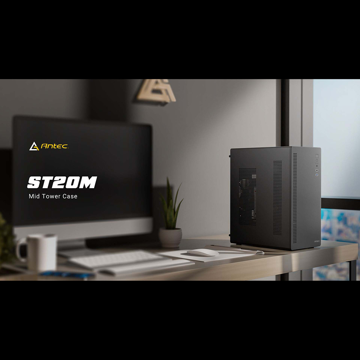 Antec ST20M ミニタワー PCケース ブラック