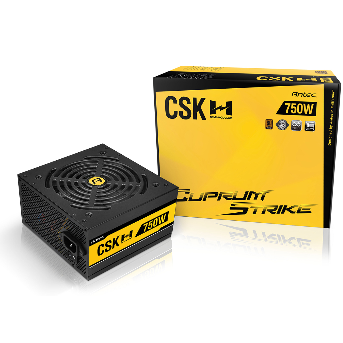 Antec(アンテック) 750W 80Plus Bronze認証 ATX電源ユニット CSK750H