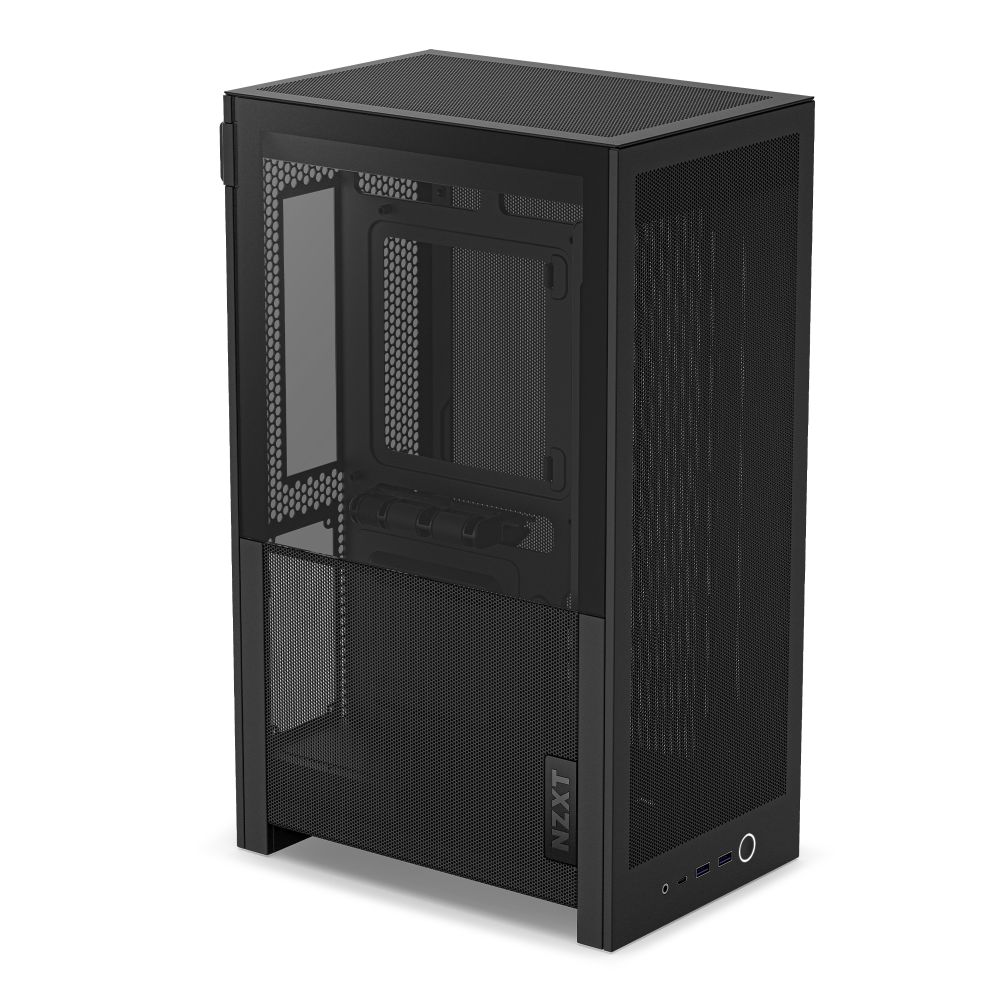 NZXT H2FLOW 縦型コンパクト mini-ITX PCケース CI-H21FB-01