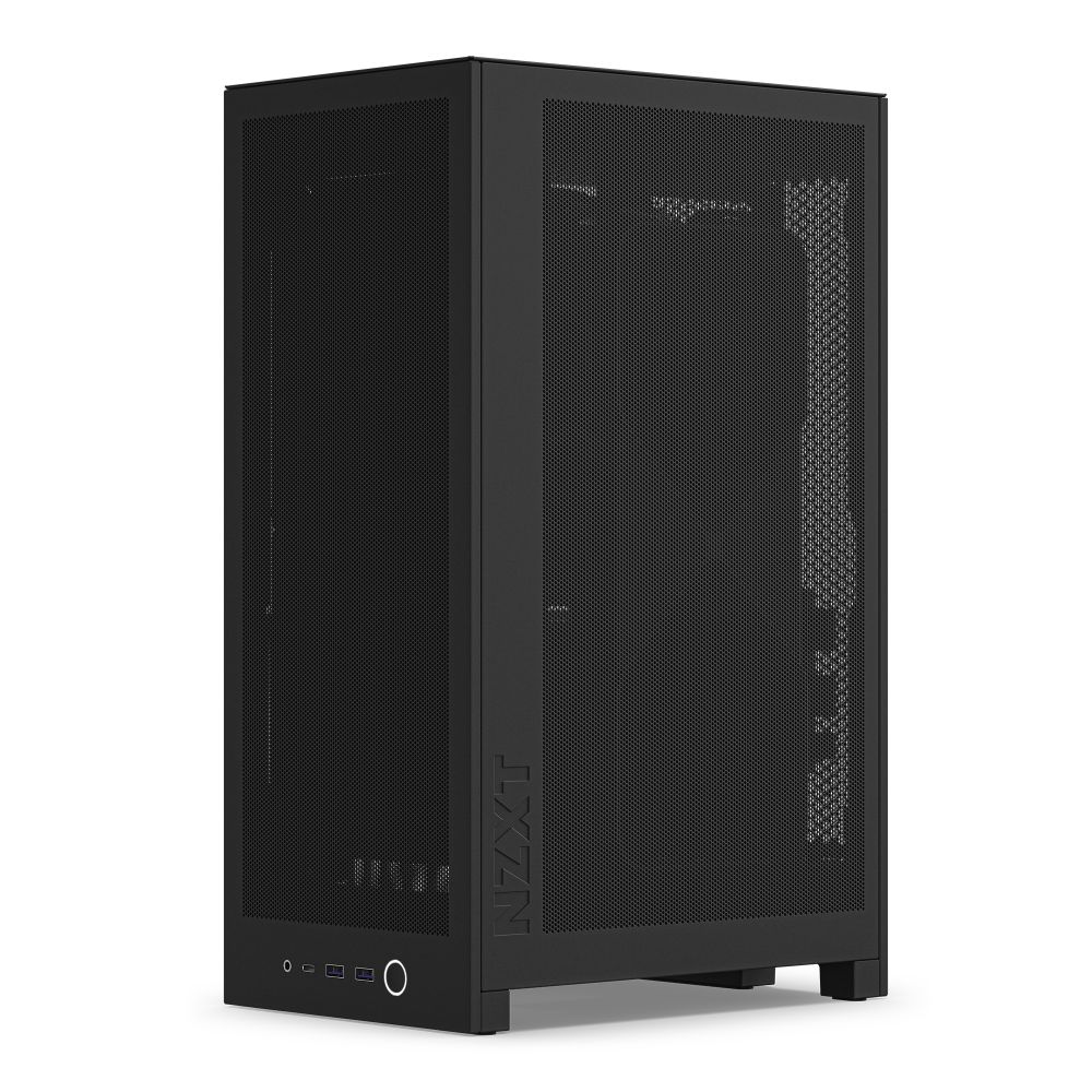 NZXT H2FLOW 縦型コンパクト mini-ITX PCケース CI-H21FB-01