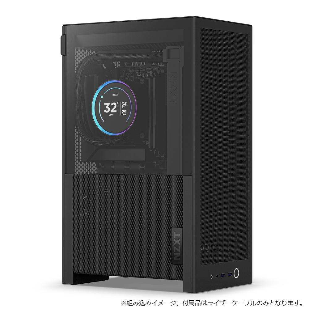 NZXT H2FLOW 縦型コンパクト mini-ITX PCケース CI-H21FB-01