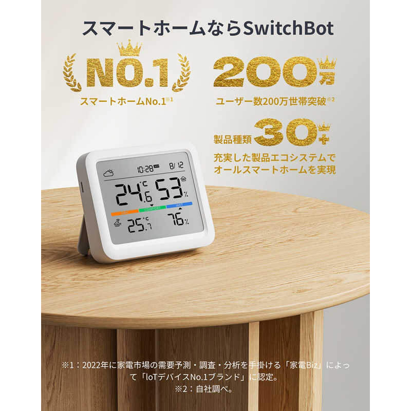 SwitchBot 温湿度計Pro W4900000