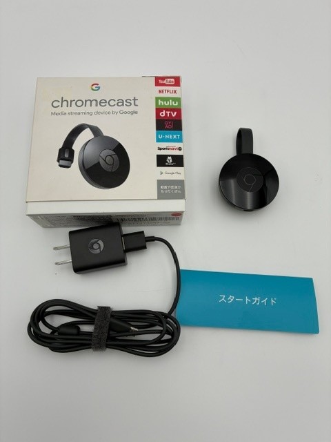 【店頭展示使用品】Google Chromecast ブラック GA3A00133A16Z01 (30日間保証）