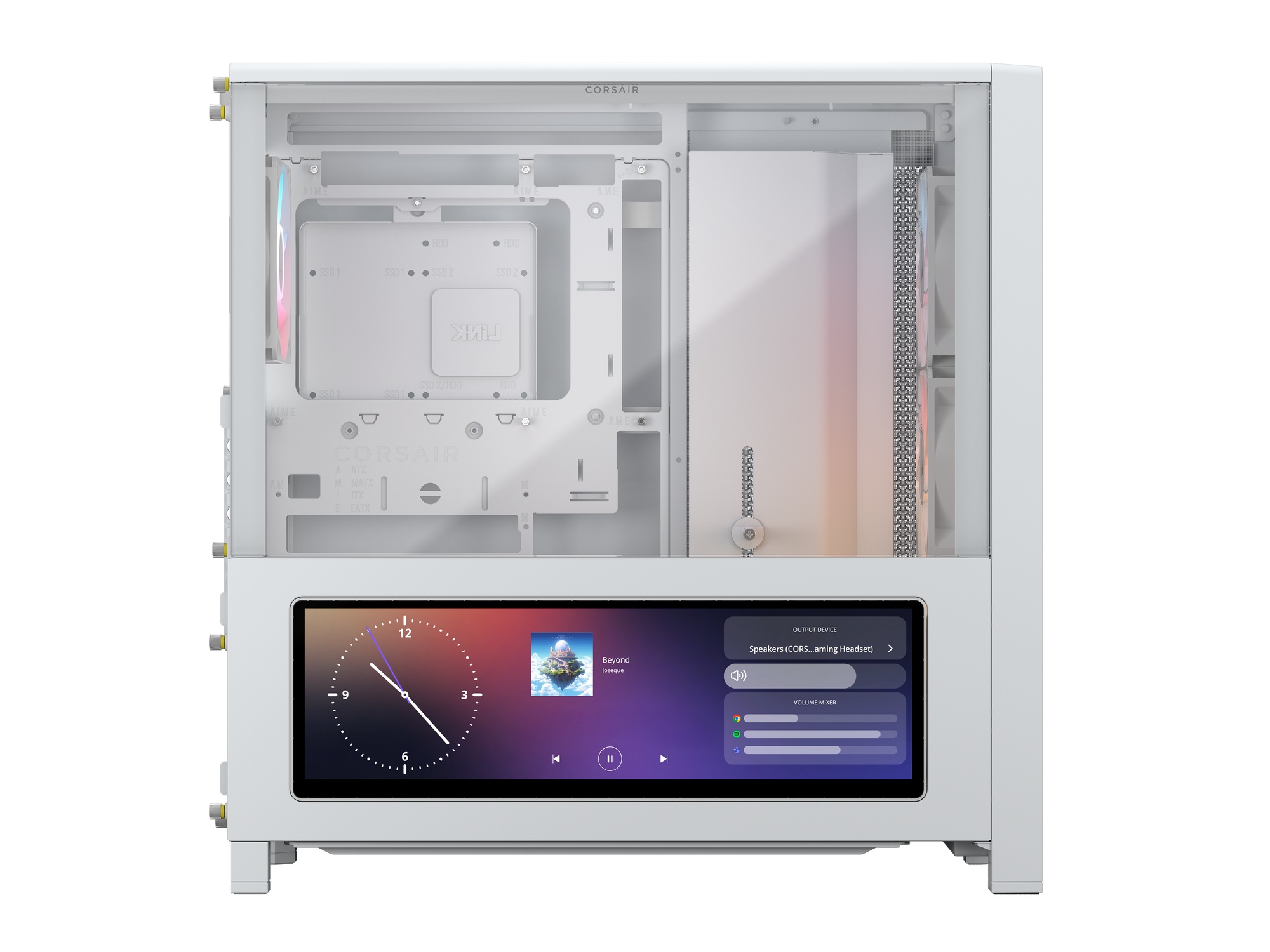 Corsair FRAME 4000D LCD RS ARGB Premium White CC-9011326-WW