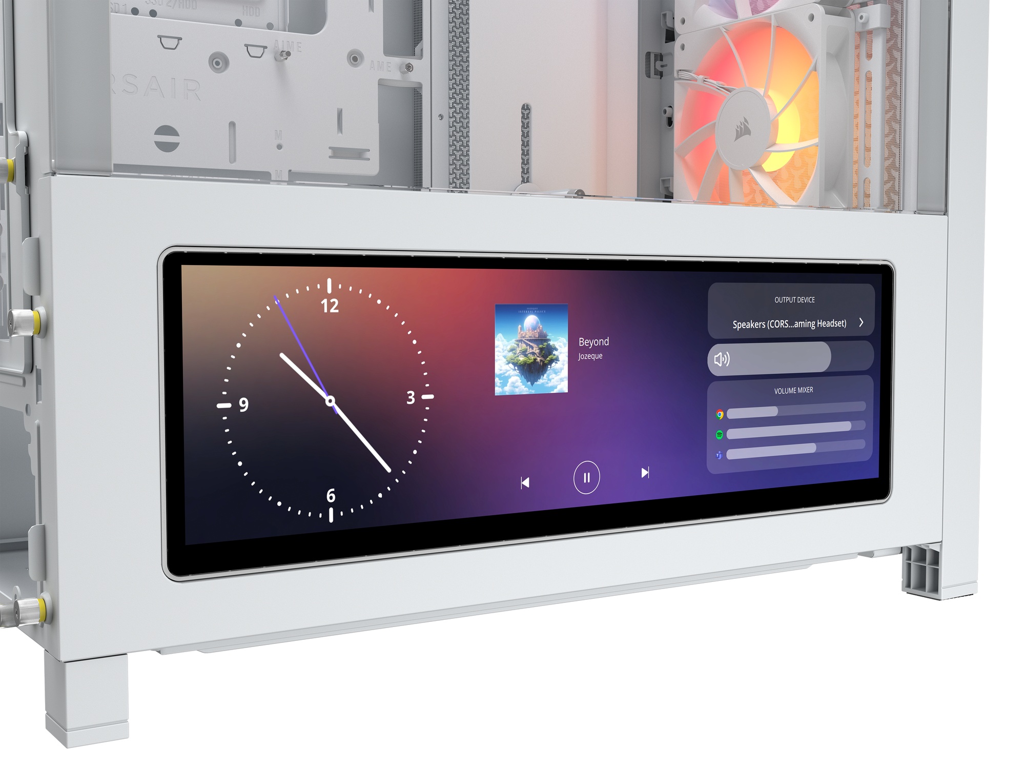 Corsair FRAME 4000D LCD RS ARGB Premium White CC-9011326-WW