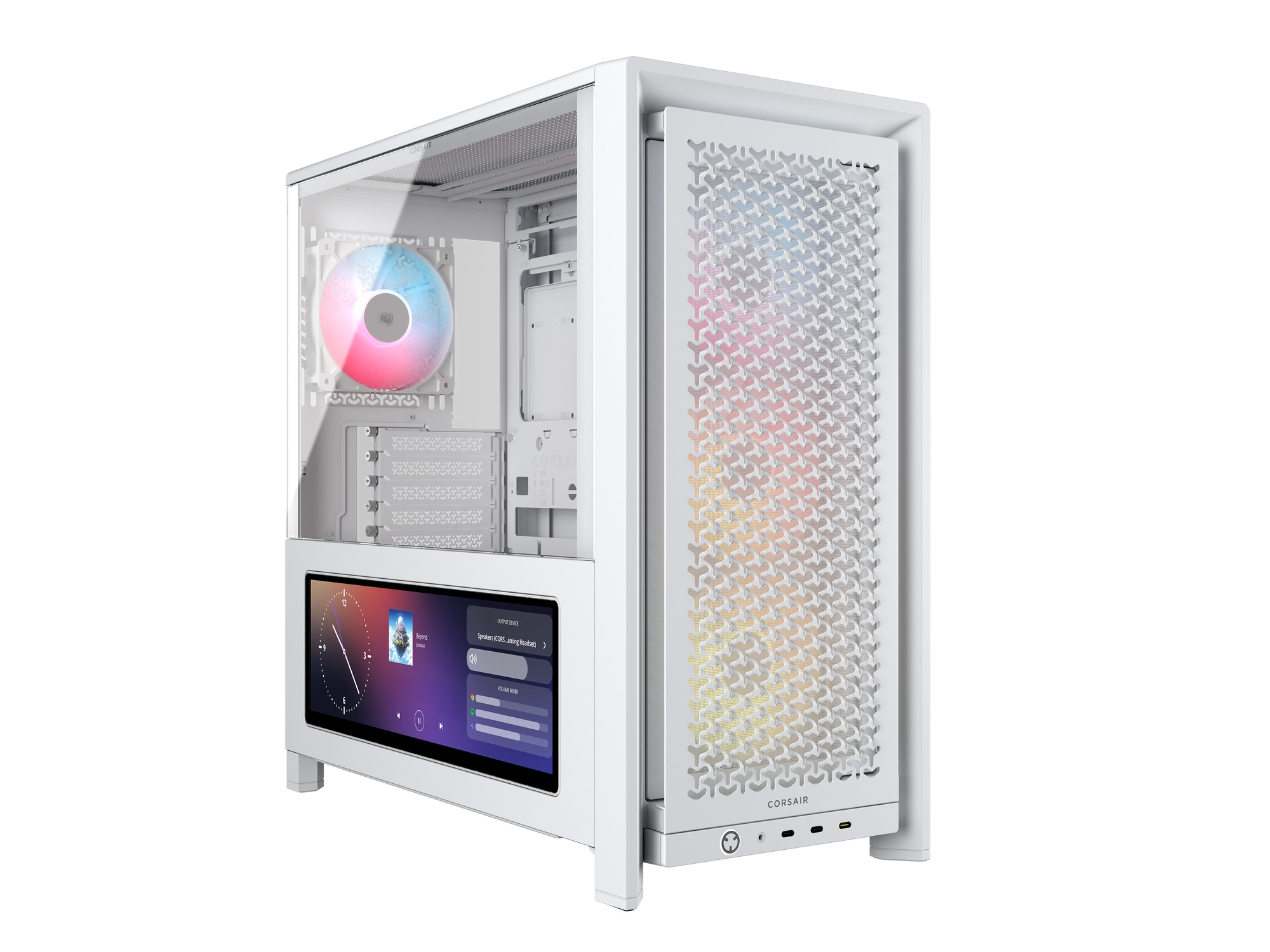 【ハロウィンセール】Corsair FRAME 4000D LCD RS ARGB Premium White CC-9011326-WW【10/16 16:00～10/23 11:00】