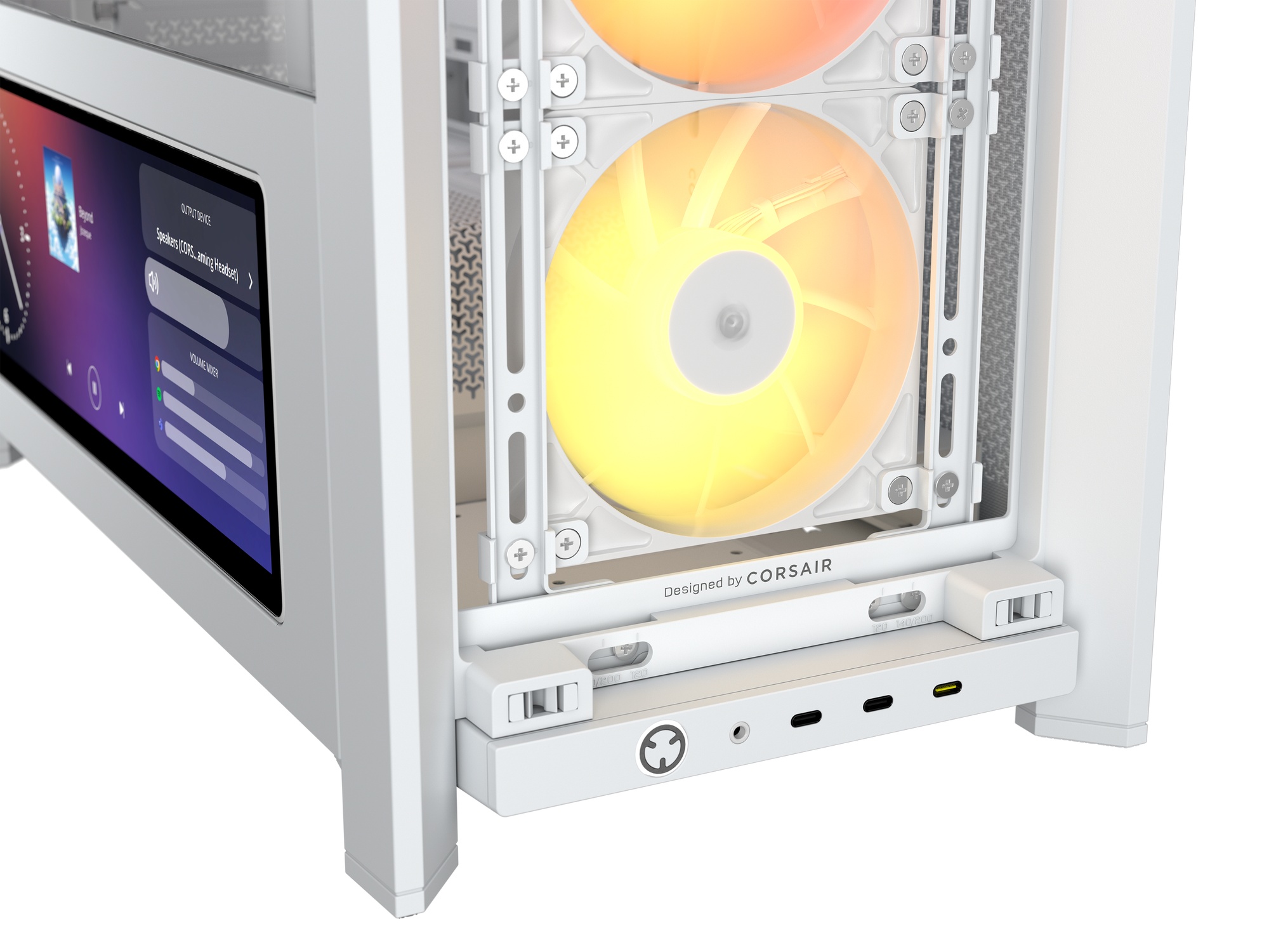 【ハロウィンセール】Corsair FRAME 4000D LCD RS ARGB Premium White CC-9011326-WW【10/16 16:00~10/23 11:00】