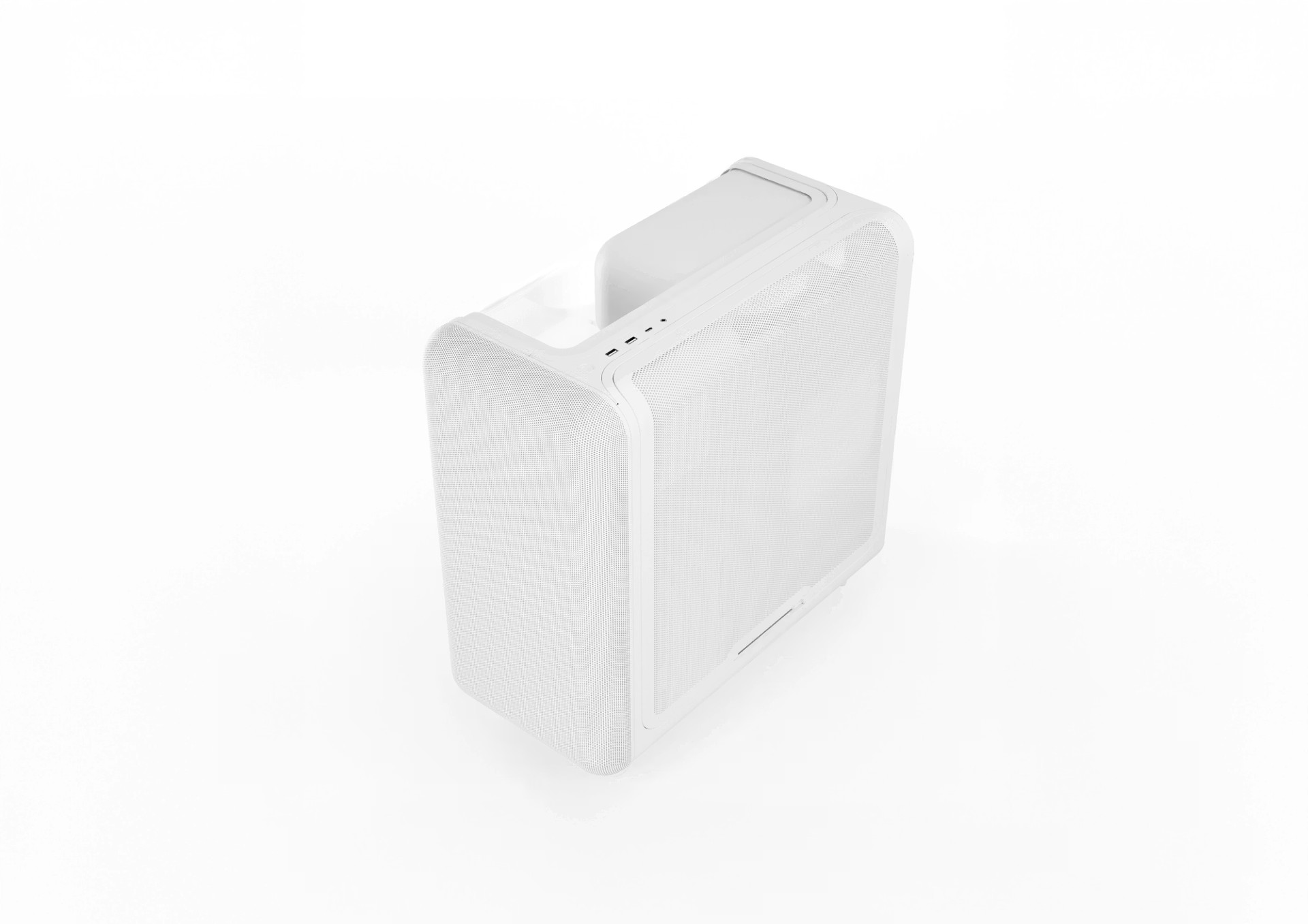 HYTE 曲面ガラス搭載 ラウンドデザインE-ATX対応PCケース X50 SNOW WHITE