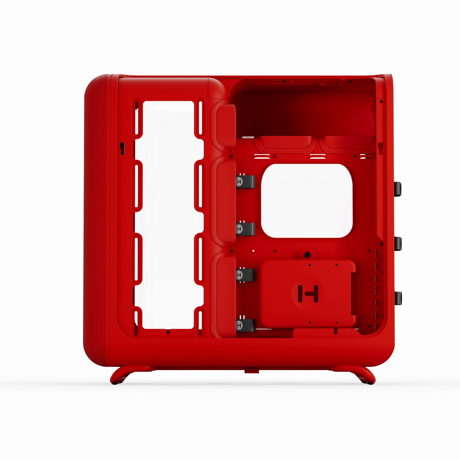 【お取り寄せ】HYTE(ハイト) ラウンドデザイン ミドルタワー PCケース X50 Cherry レッド