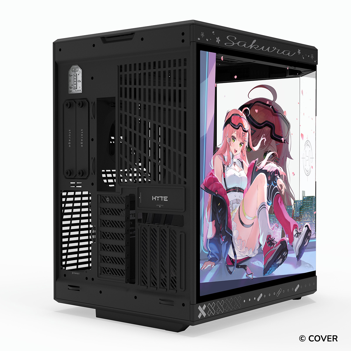 [予約商品][2026年秋頃以降出荷予定]ホロライブ所属「さくらみこ」限定コラボレーションモデル HYTE Y70 Sakura Miko Black(ランヤード付（首掛けストラップ）)