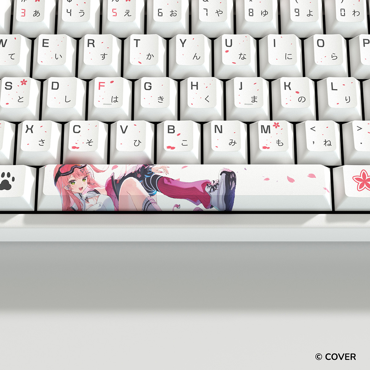 [予約商品][2026年秋頃以降出荷予定]ホロライブ所属「さくらみこ」コラボ限定キーキャップ＆マウスパッドHYTE Sakura Miko Keycap + Mouse Pad White(ランヤード付（首掛けストラップ）)