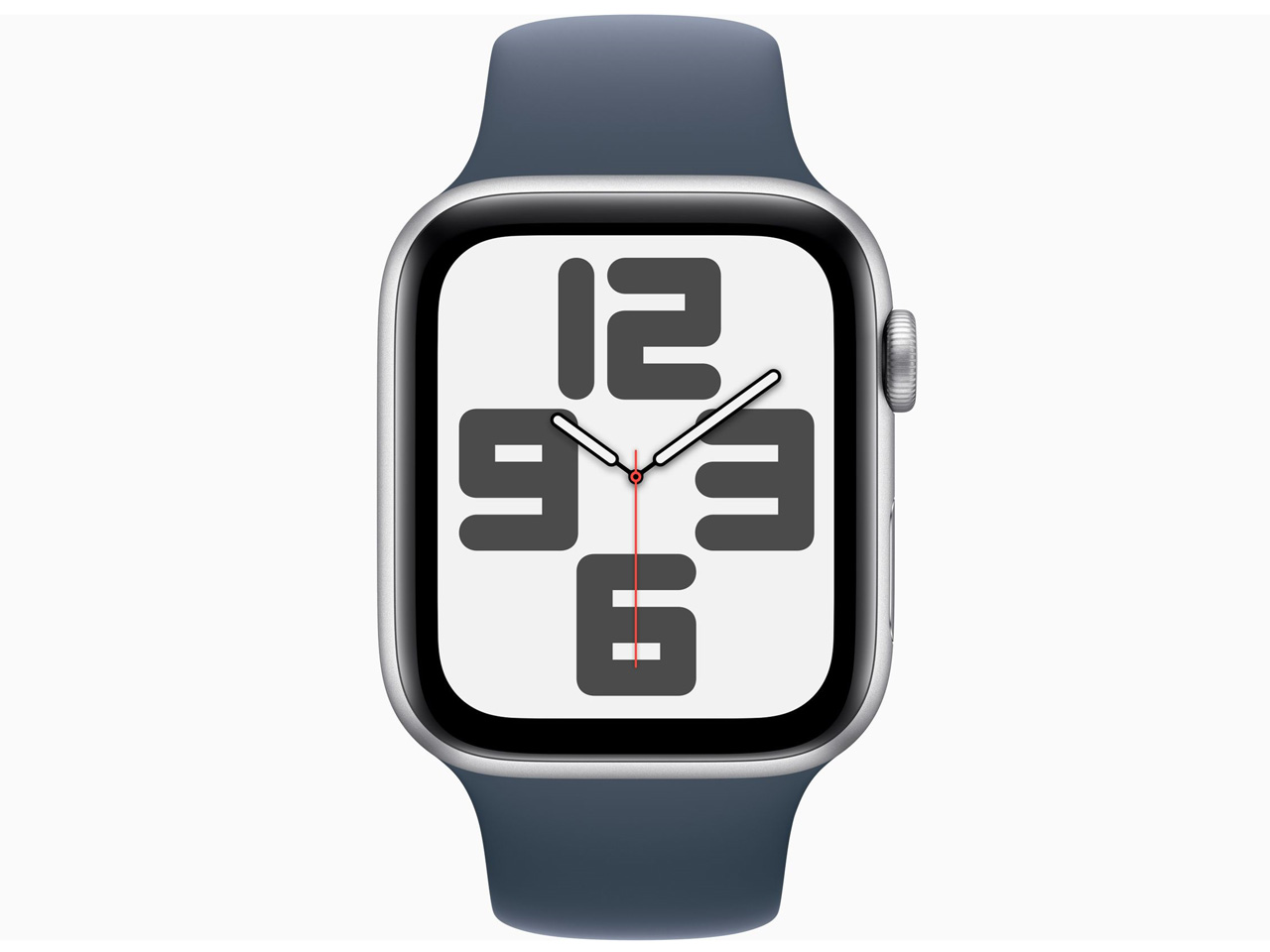 【訳あり品】Apple Watch SE 第2世代 GPSモデル 44mm MREC3J/A [シルバー/ストームブルースポーツバンド S/M] (30日間保証）