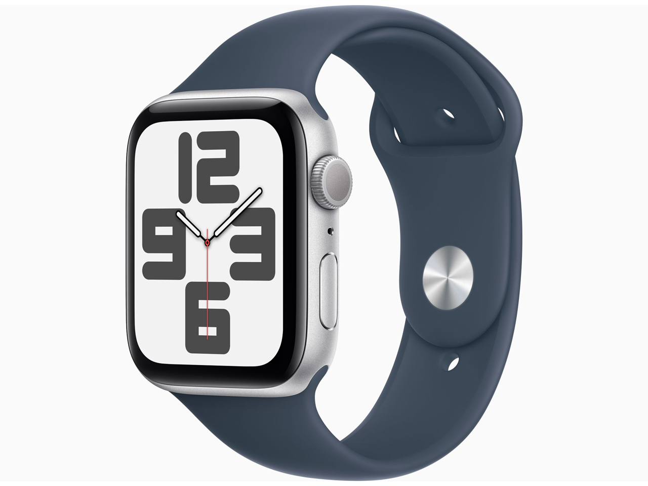 【訳あり品】Apple Watch SE 第2世代 GPSモデル 44mm MREC3J/A [シルバー/ストームブルースポーツバンド S/M] (30日間保証）