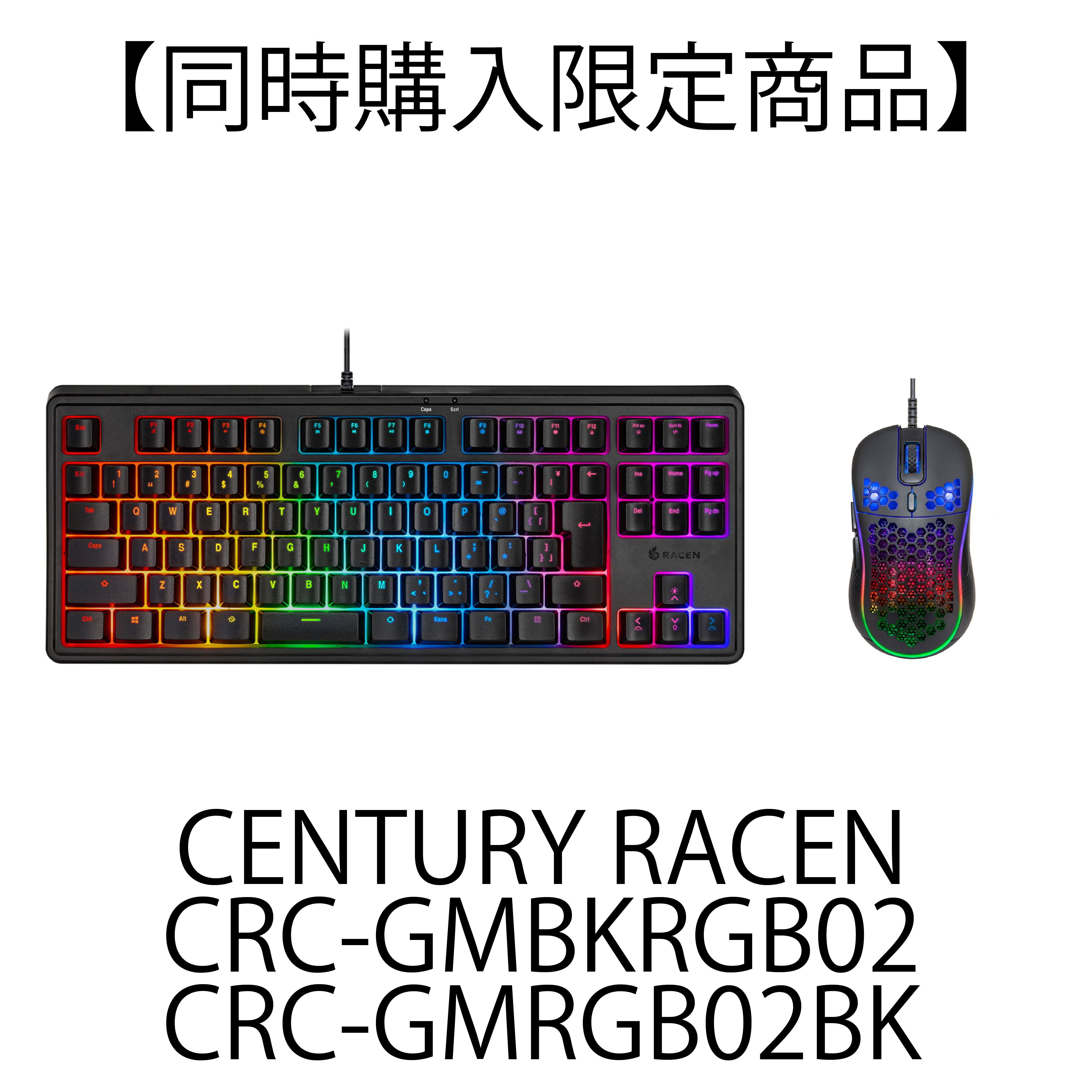 【ShopBuildPC専用】「エントリー向け ゲーミングキーボード・マウスセット-ブラック」同時購入オプション
