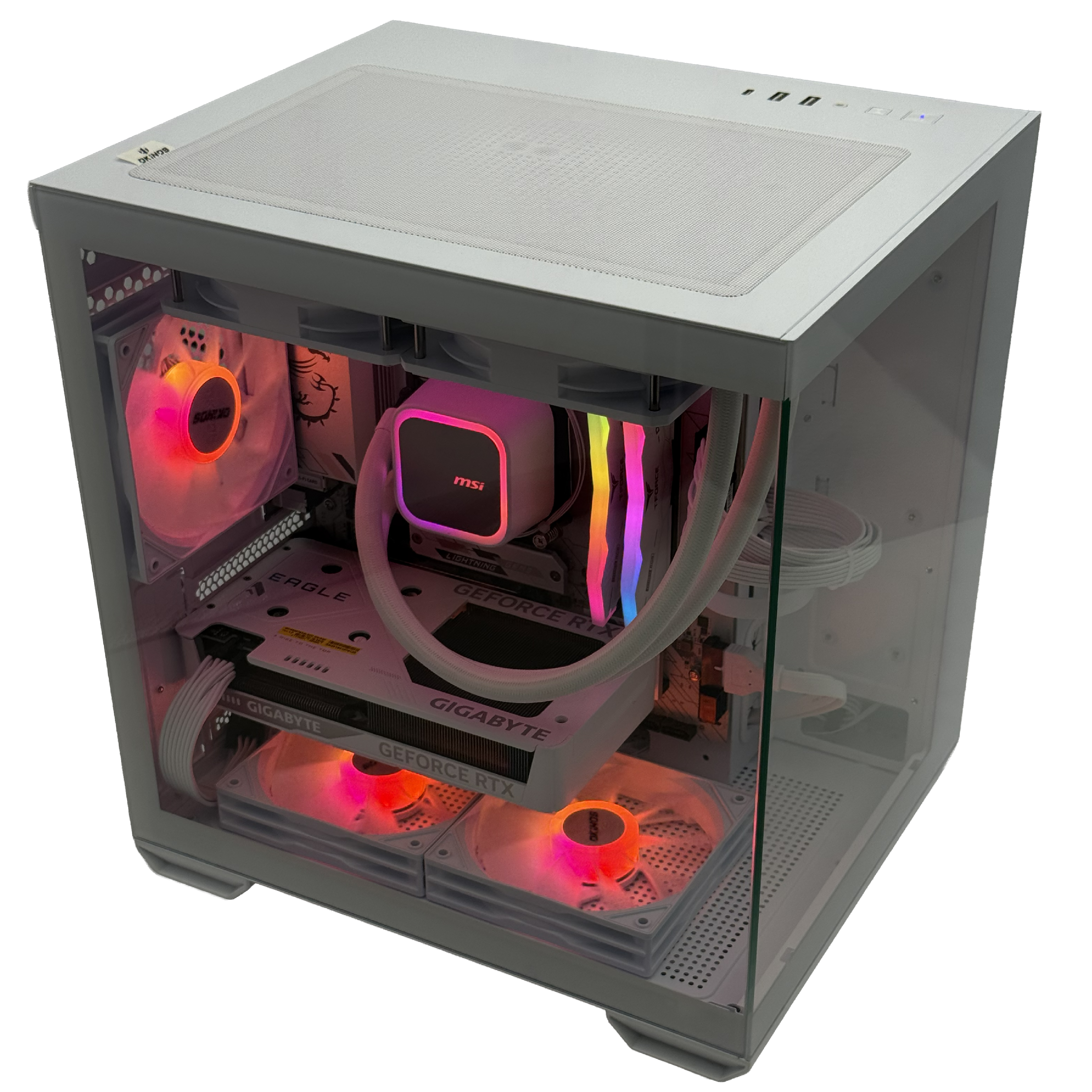 SBMXG-R7N70-PLW (Ryzen 7 7800X3D / RTX 5070 / 16GB / 1TB) ピラーレス筐体 ホワイト ゲーミングPC | BTO ShopbuildPC