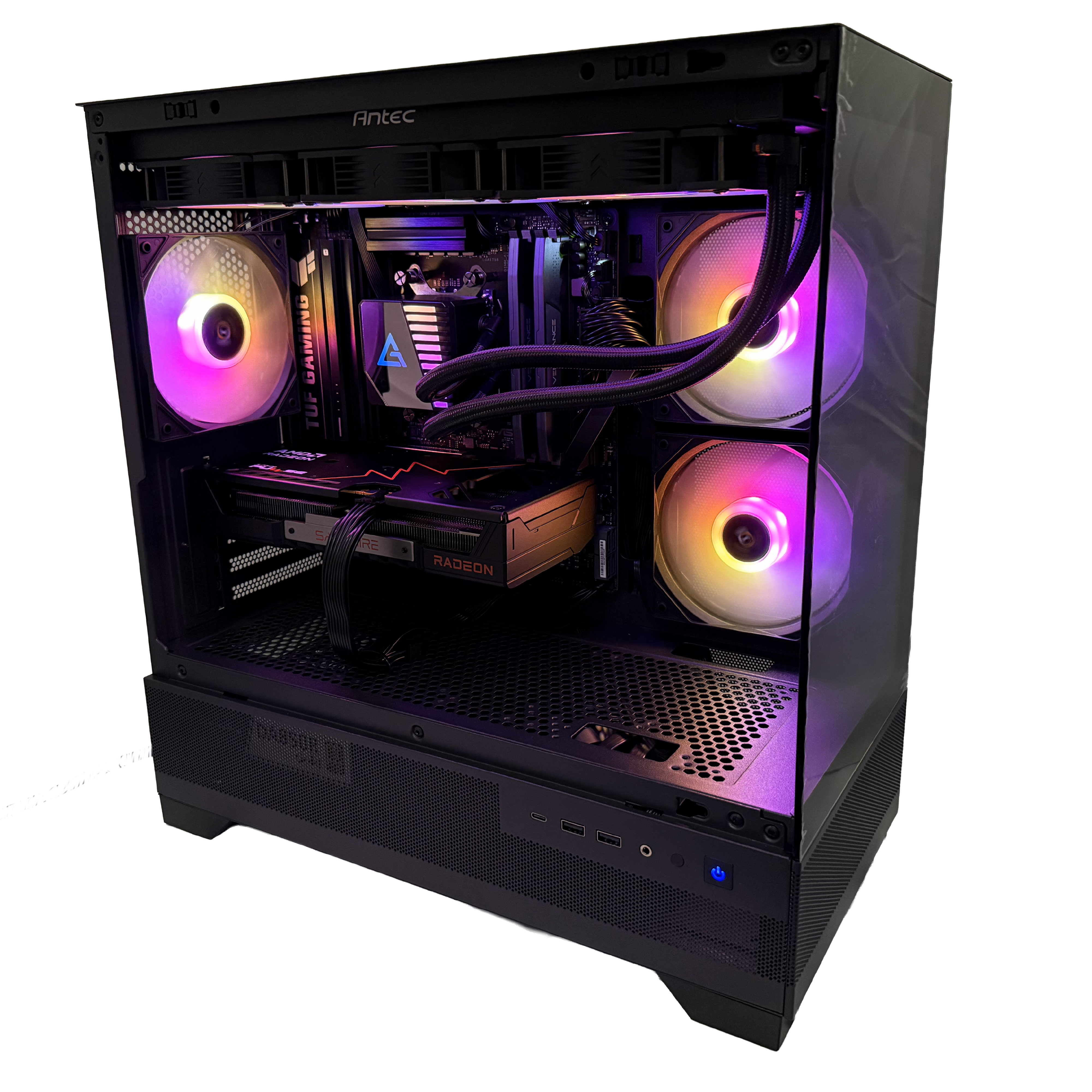 【7800X3D×RX9060XT 16GB】ゲーマー向けパソコン(ピラーレス)【Shop build】