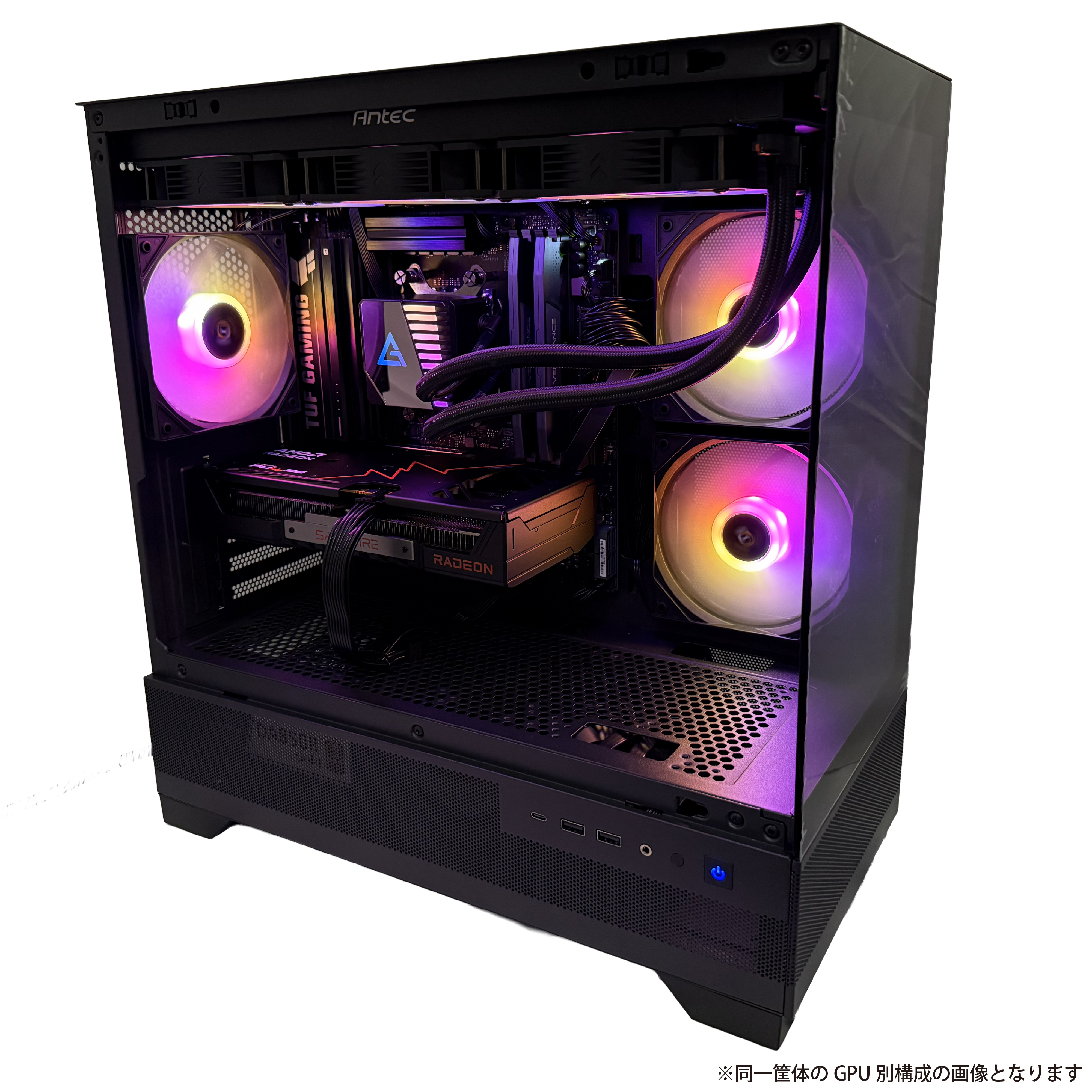 【7800X3D×RX9070XT】ゲーマー向けパソコン(ピラーレス)【Shop build】