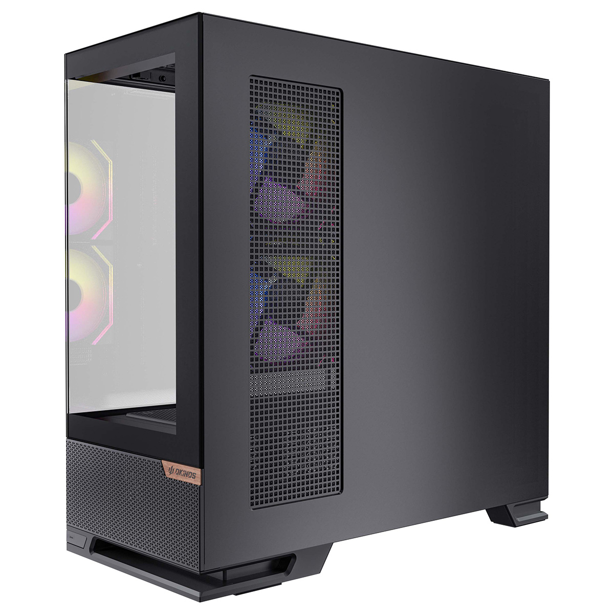 【ジャンク品】Okinos Aqua 6 Infinity ミドルタワー ピラーレス PCケース ブラック