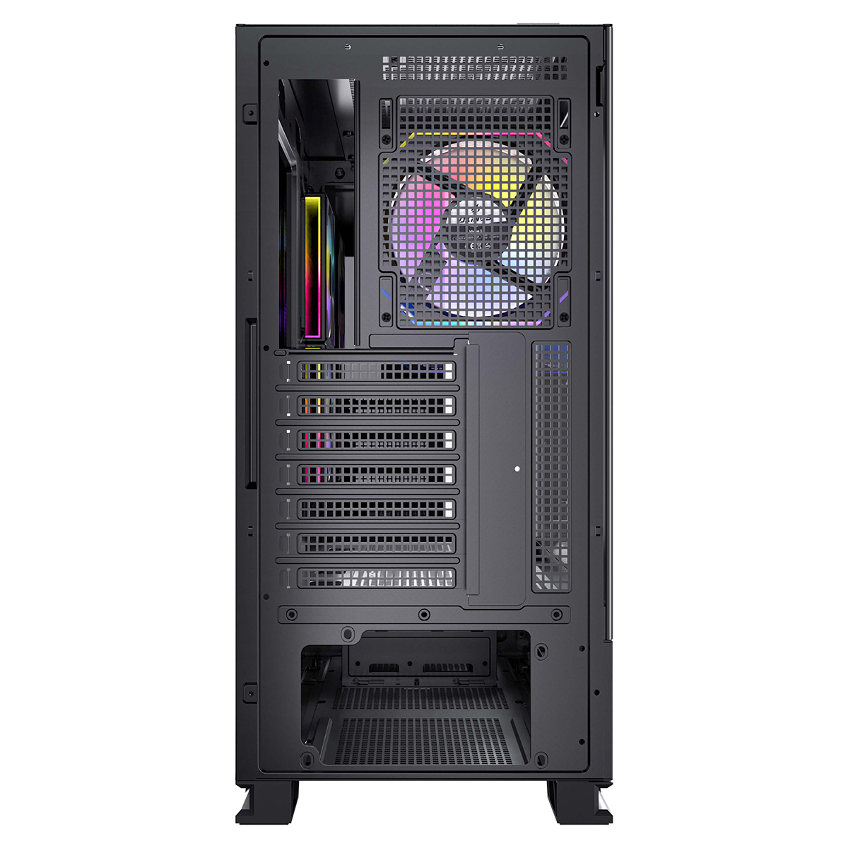 【ジャンク品】Okinos Aqua 6 Infinity ミドルタワー ピラーレス PCケース ブラック