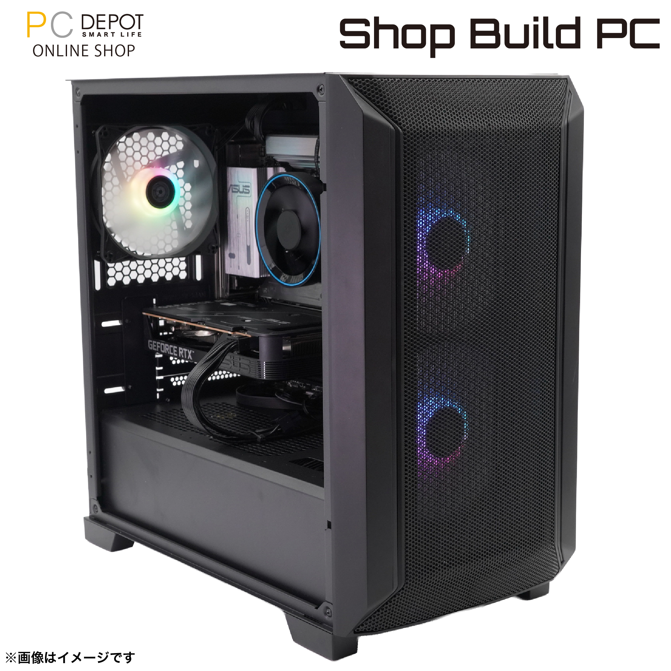 ShopBuild】Ryzen7 5700X/RTX5050/16GB/1TB - SBMX-R7Bシリーズ BTO PC