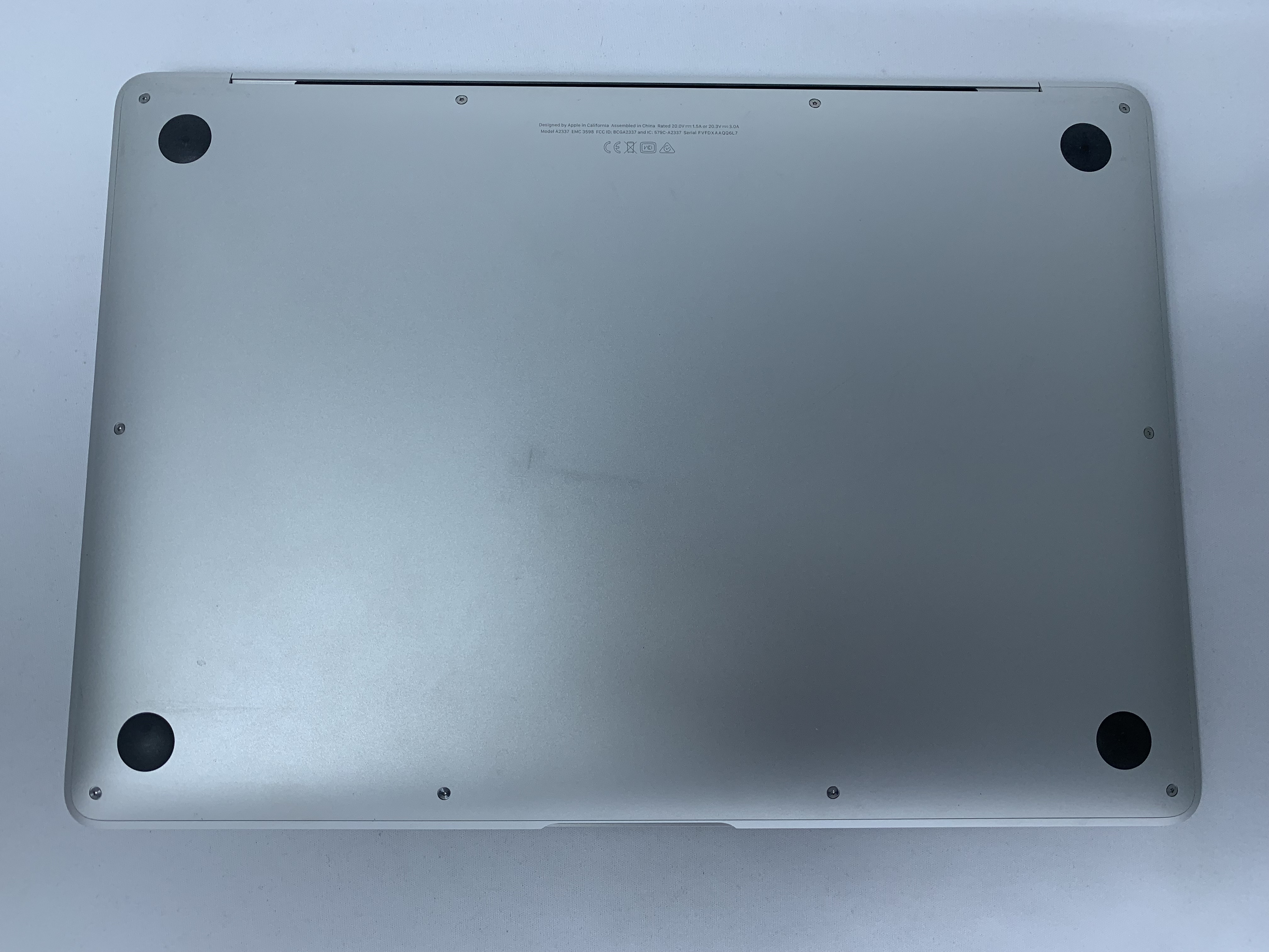 【中古：Bランク】Apple MacBook Air M1(2020年) Retinaディスプレイ 13.3インチ MGN93J/A [シルバー]【30日返金保証】