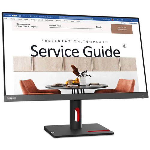 【中古：Sランク】【開封未使用品】Lenovo（レノボ）23.8型モニター ThinkVision S24i-30(1920×1080/IPS/HDMI 1.4、VGA端子搭載/フリッカーフリー機能/チルト調整可能)(63DEKAR3JP)