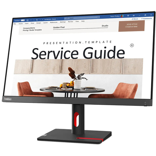 【中古：Sランク】【開封未使用品】Lenovo（レノボ）23.8型モニター ThinkVision S24i-30(1920×1080/IPS/HDMI 1.4、VGA端子搭載/フリッカーフリー機能/チルト調整可能)(63DEKAR3JP)