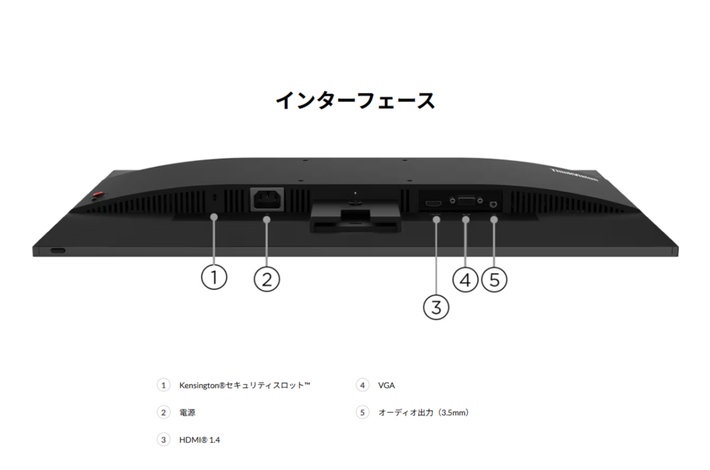 【中古：Sランク】【開封未使用品】Lenovo（レノボ）23.8型モニター ThinkVision S24i-30(1920×1080/IPS/HDMI 1.4、VGA端子搭載/フリッカーフリー機能/チルト調整可能)(63DEKAR3JP)