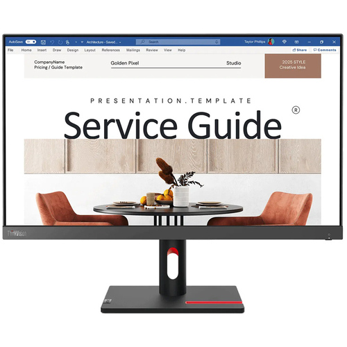 【中古：Sランク】【開封未使用品】Lenovo（レノボ）23.8型モニター ThinkVision S24i-30(1920×1080/IPS/HDMI 1.4、VGA端子搭載/フリッカーフリー機能/チルト調整可能)(63DEKAR3JP)