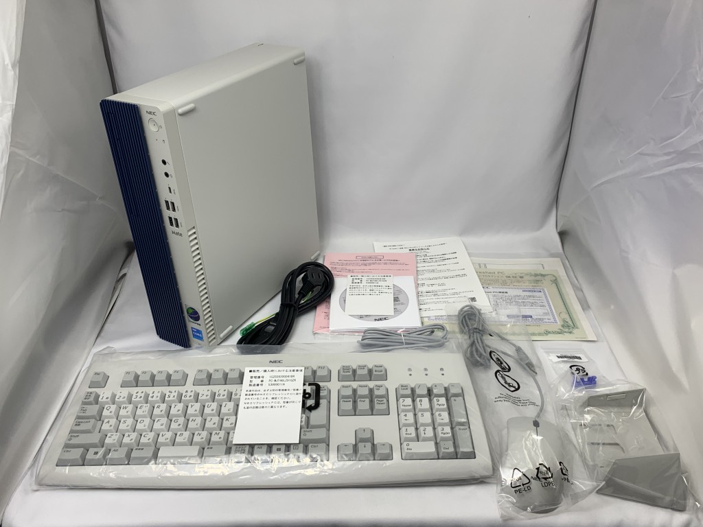 【中古：Sランク】NECリフレッシュPC 2023年冬モデル  PC-MJT46LZ91GZK デスクトップ【１年保証付き】
